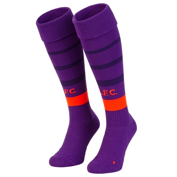 Liverpool Socken Auswarts 2018-19 Lila Fussballtrikots Günstig